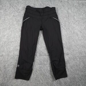 Athleta Leggings Womens Extra Small Black Relay Capri Yoga Running Gym Workout